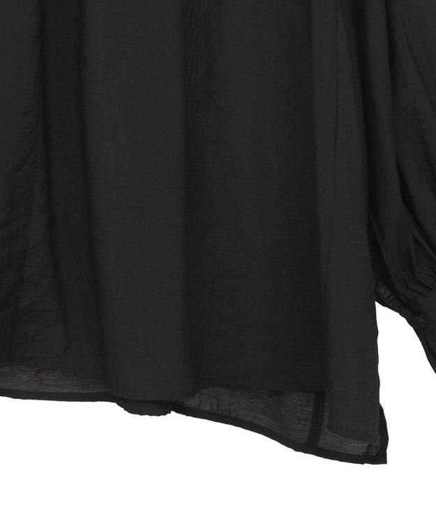 AMERICAN HOLIC スキッパーギャザーブラウス Black