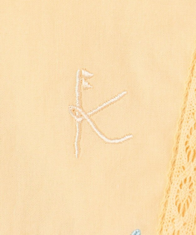 組曲 KIDS 【110-140㎝】 フラワーエンブロイダリーブラウス レモン