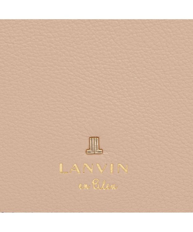LANVIN en Bleu メラニー 二つ折りBOX財布 ピンクベージュ