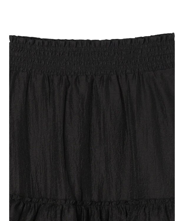 Green Parks ・ＥＬＥＮＣＡＲＥ　ＤＵＥ　シアーフリルティアードスカート Black