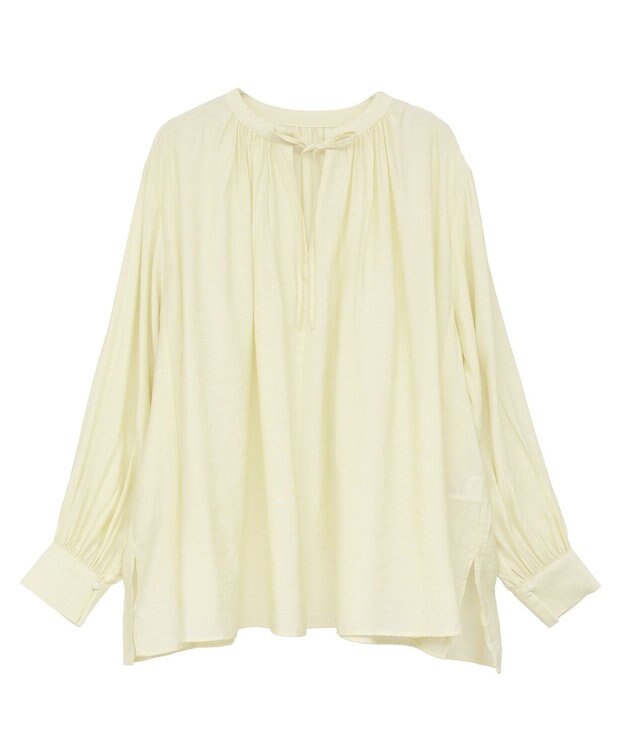 AMERICAN HOLIC スキッパーギャザーブラウス Yellow