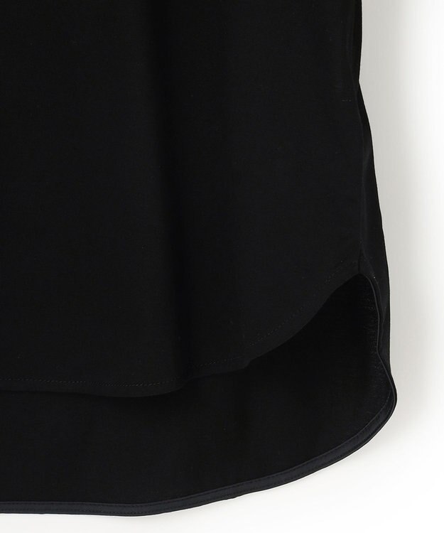 ICB 【洗える】シンプルジャージー ロングスリーブTシャツ ブラック系