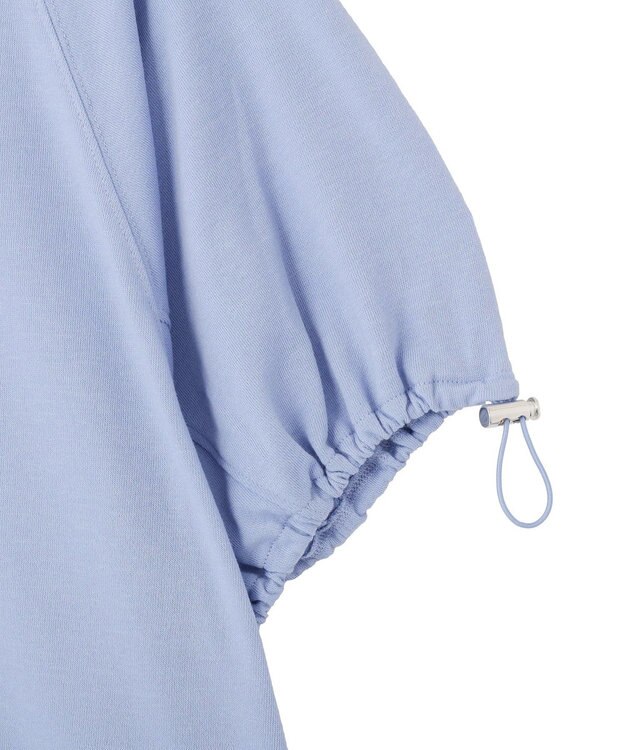 Green Parks 袖ドロストシアー裏毛ドッキングプルオーバー Blue
