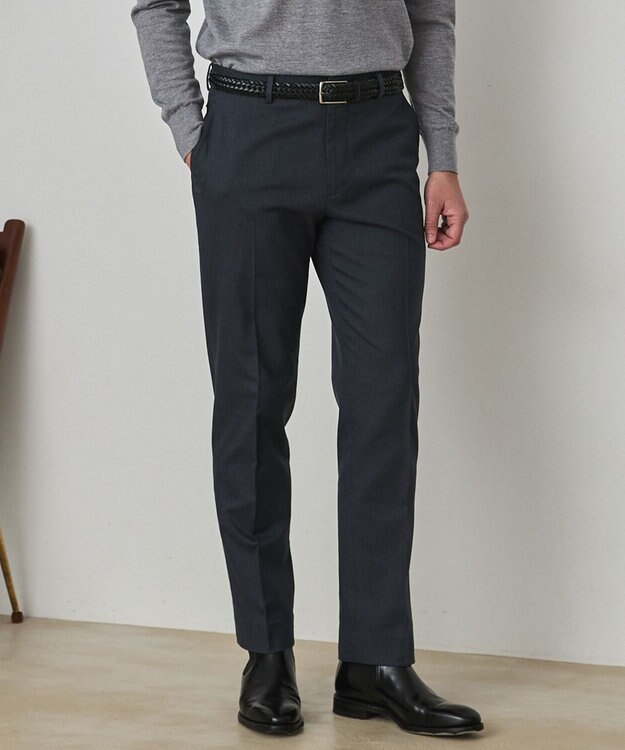 GOTAIRIKU 仕事で着られる 秋冬の綿パン【吸湿発熱/ストレッチ】ソフトサーモ ストレッチコットンパンツ グレー系8