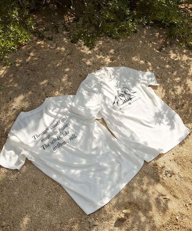 JOSEPH ABBOUD MOUNTAIN 【OCEANS掲載】OGエンブロイダリー カットソー ホワイト系