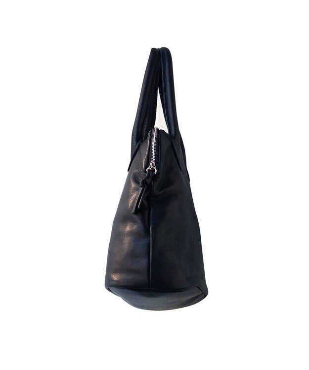 FOLNA RD ソフトレザーブガッティボストンバッグ ブラック