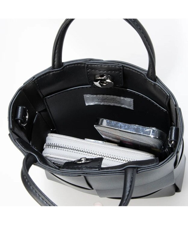 UNBILLION cachecache イントレチャートミニショルダーバッグ ブラック