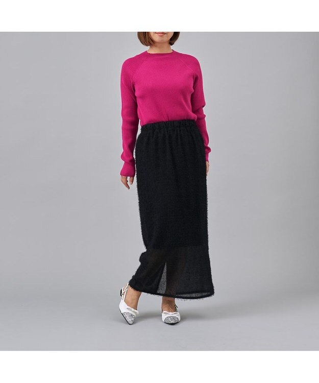 MODE ET JACOMO <carino>グリッターコンビフラットシューズ ホワイトコンビ