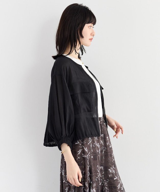 YECCA VECCA ドライタッチシアーブルゾン Black