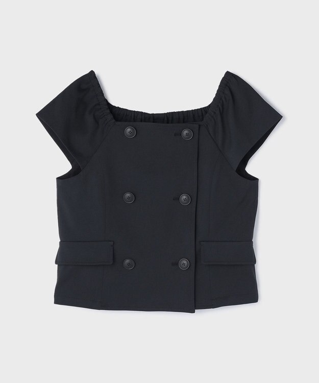 GRACE CONTINENTAL コンパクトジャケットトップ ブラック