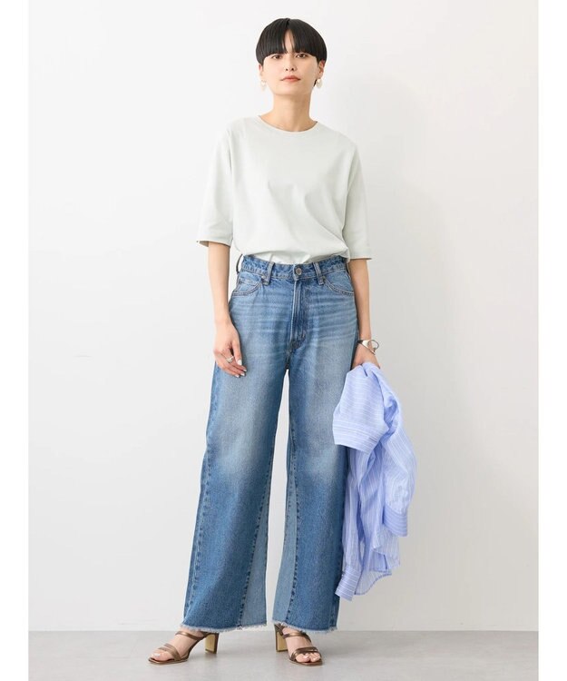 AMERICAN HOLIC ＵＶカット５分袖カットプルオーバー Mint