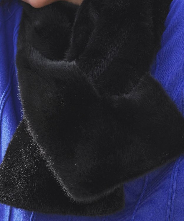 Tiaclasse フェイクファーティペット ブラック