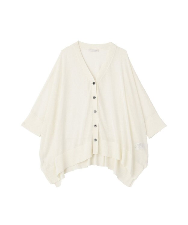 Green Parks ボックスゆったりカーディガン White