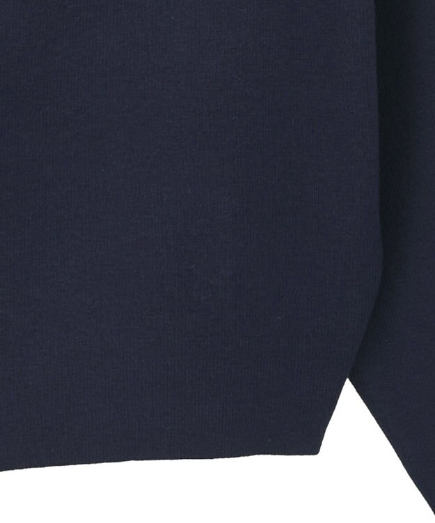 earth music&ecology ダブルジップロゴニットプルオーバー Navy