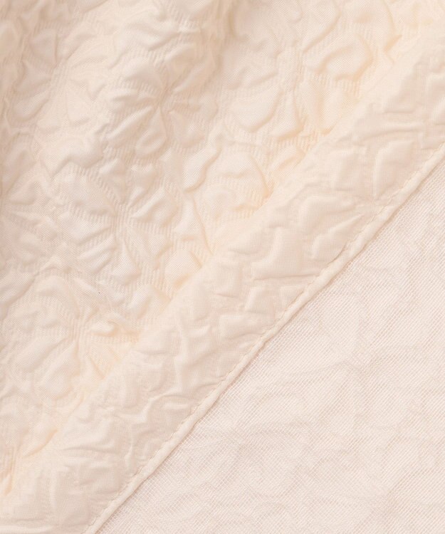 Feroux 【洗える】フクレジャガードチュニック ブラウス アイボリー系