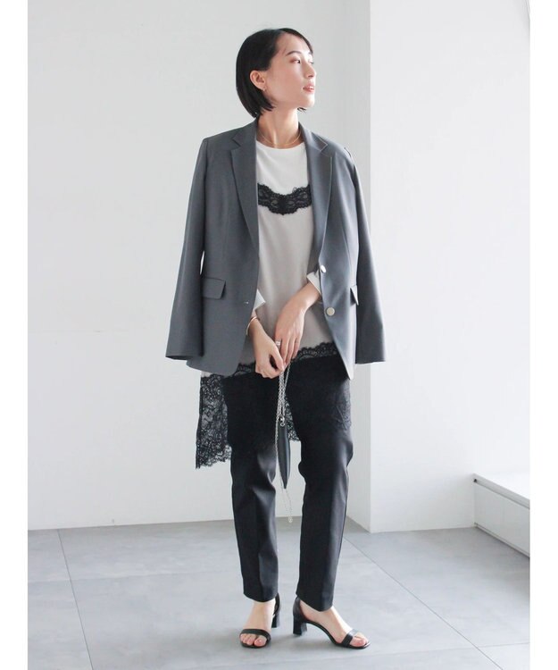 Te chichi ストレッチテーパードパンツ ブラック