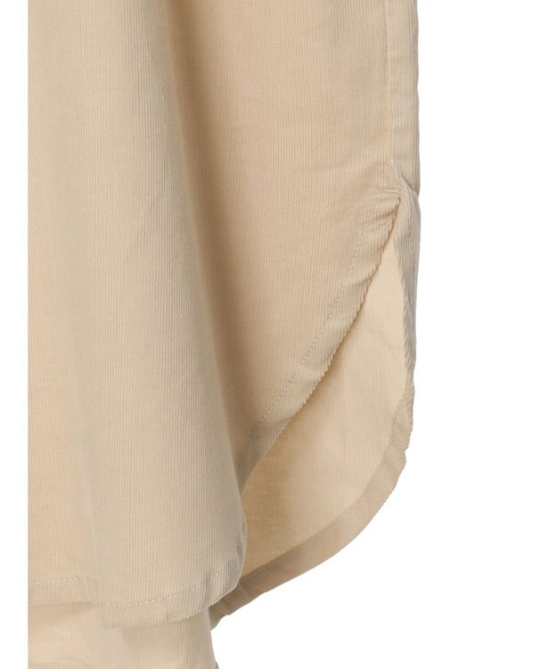 CRAFT STANDARD BOUTIQUE コーデュロイリブ付きワンピース Ivory