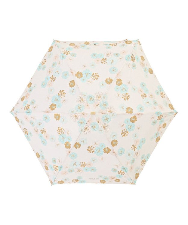 MOONBAT PAUL&JOE ACCESSOIRES(ポール＆ジョー アクセソワ) 折りたたみ傘 5段ミニ 総柄クリザンテーム ホワイト