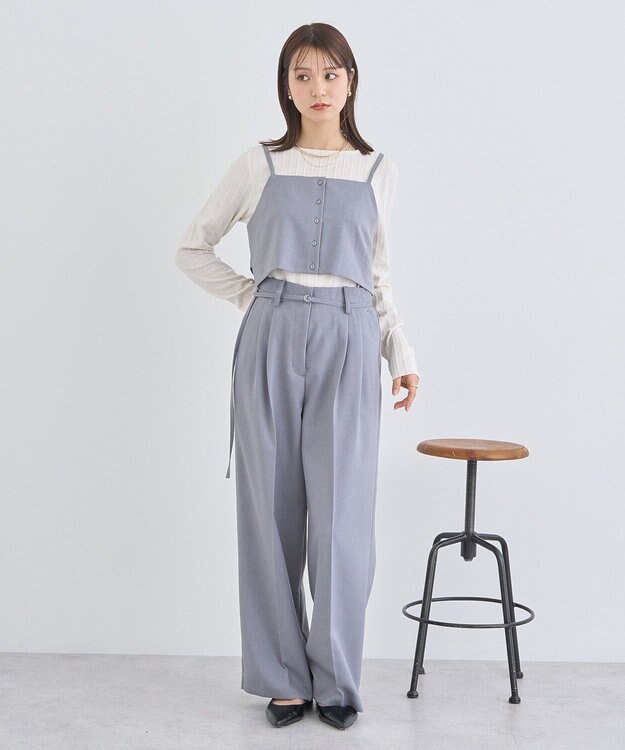 earth music&ecology ぽこぽこプルオーバー Ivory