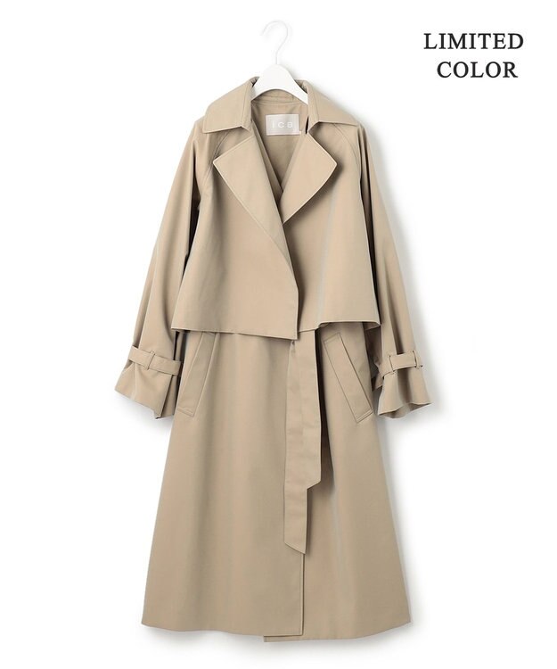 ICB L T/Cシャンブレーツイル 3WAYコート シャンブレーベージュ系［WEB限定］