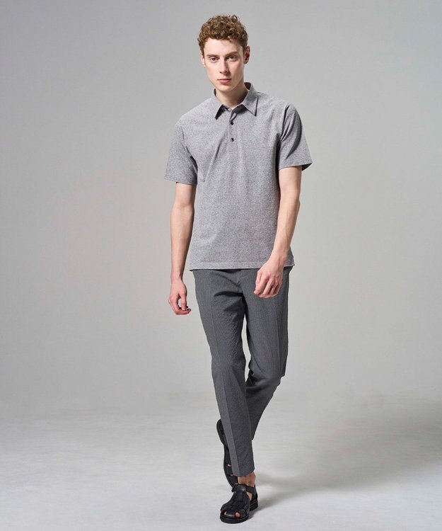 JOSEPH HOMME 【WEB・一部店舗限定】 エアーグリットサッカーストレッチ　ドロスト付テーパードパンツ / PEGG CONVERTIBLE グレー系