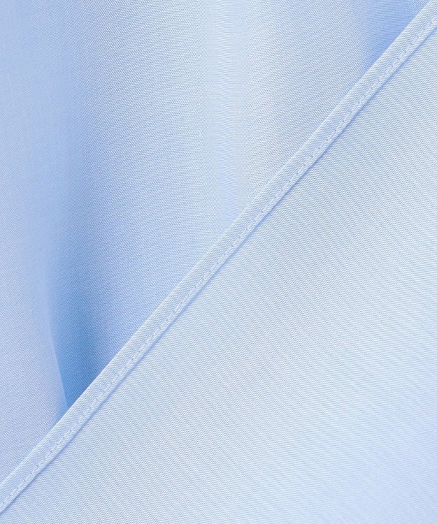 自由区 【洗える】SOMELOSクロップド丈 ブラウス サックス