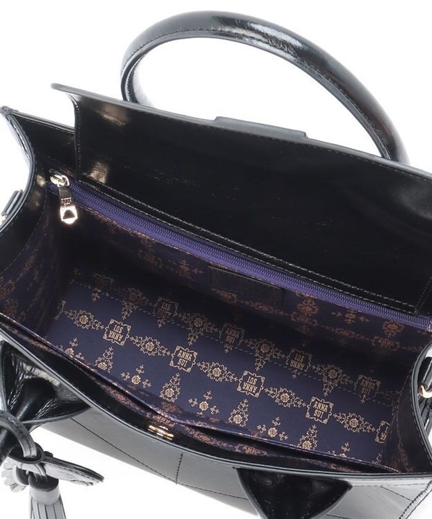 ANNA SUI ポワロ 2wayトートバッグ クロ