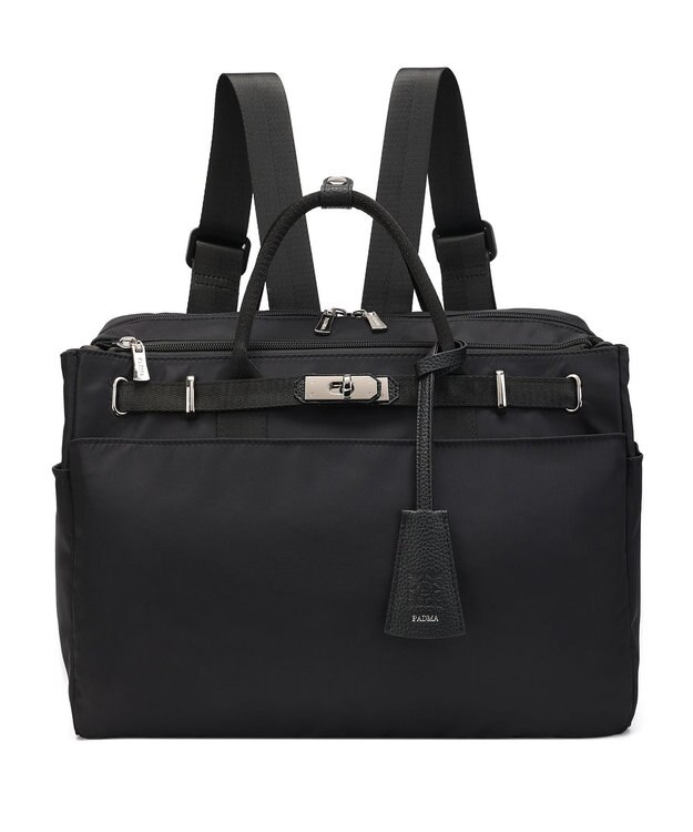 style code 【ナイロン４WAY仕様】ショルダー　リュック　PC収納可能 BLK/SLV7692