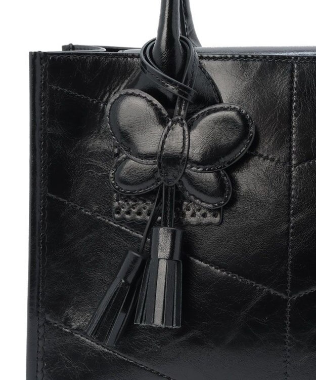 ANNA SUI ポワロ 2wayトートバッグ クロ