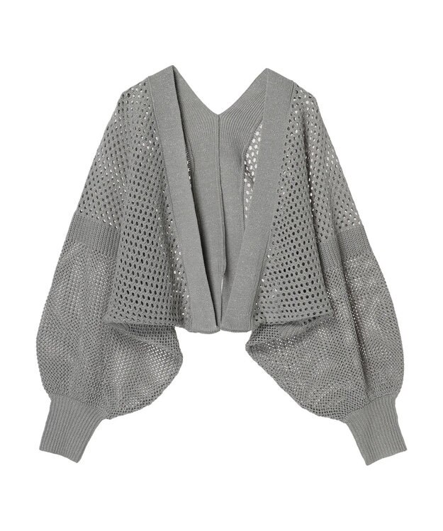 earth music&ecology メッシュボレロ Gray
