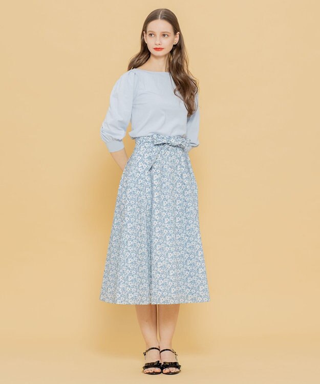 TOCCA 【LIBERTY社オリジナル素材】【洗える！】FLORAL STORY スカート ブルー系5