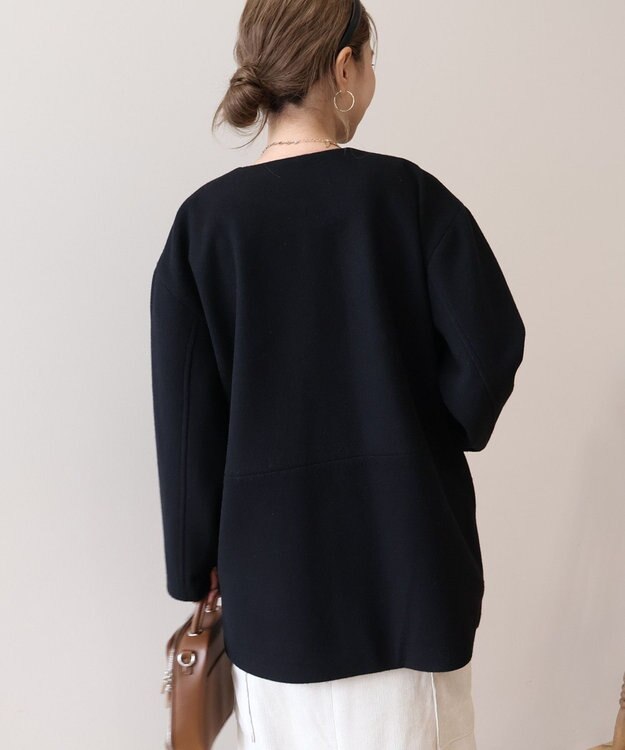 AMERICAN HOLIC リサイクル中空糸ノーカラーコート Black