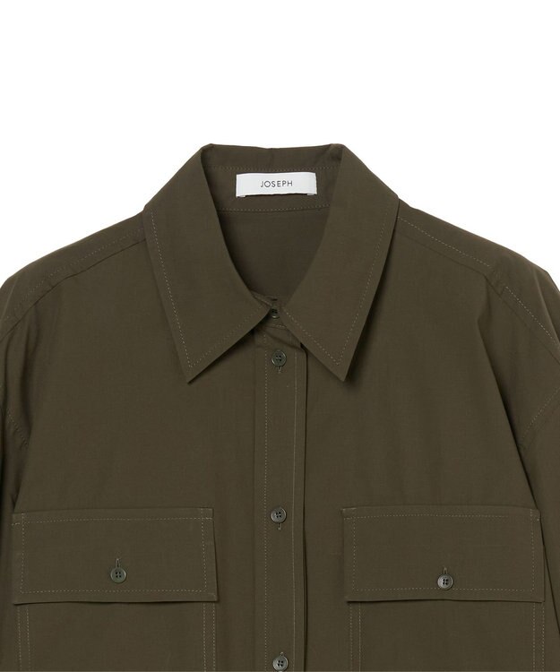 JOSEPH ポプリンコットン　ロングスリーブシャツ Palm Leaf