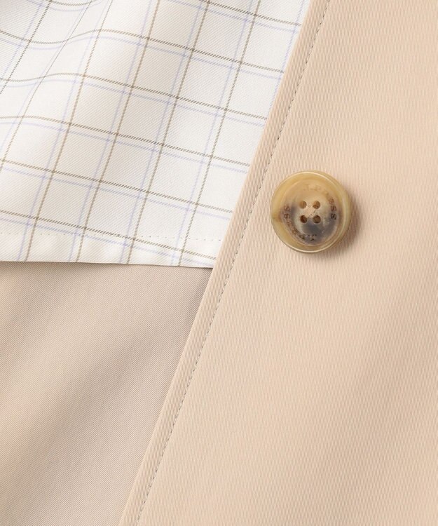 J.PRESS LADIES ドライストレッチ ロング ステンカラー コート ベージュ系