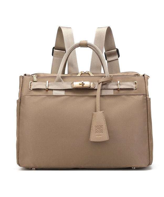 style code 【ナイロン４WAY仕様】ショルダー　リュック　PC収納可能 トープ