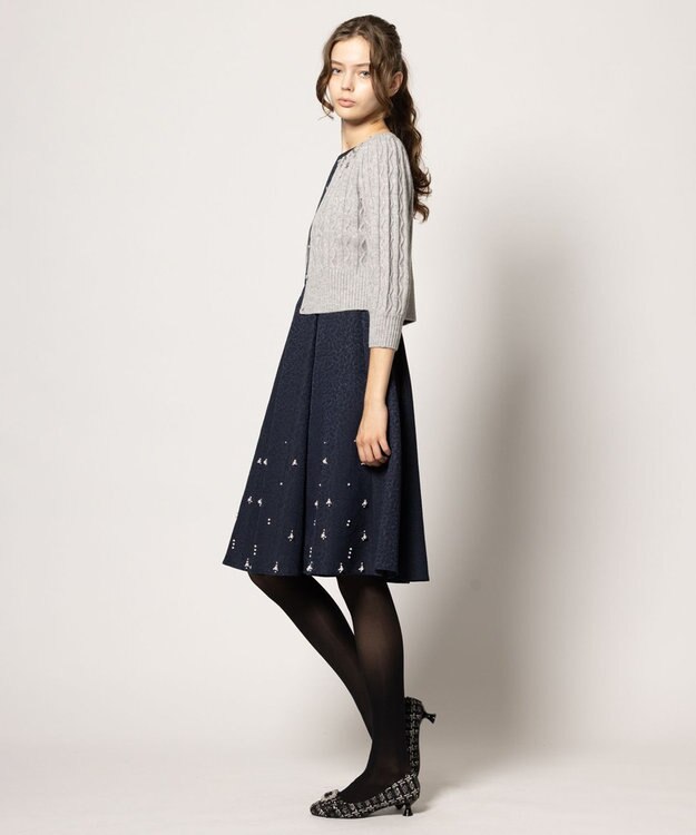 TOCCA 【洗える】ICE BOX CARDIGAN カーディガン グレー系