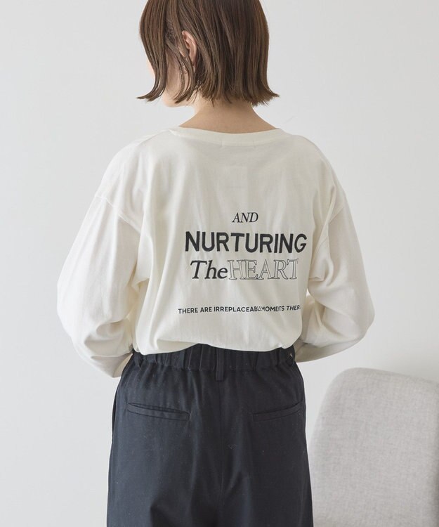 AMERICAN HOLIC NURTURING 刺繍ロゴロンT Off White