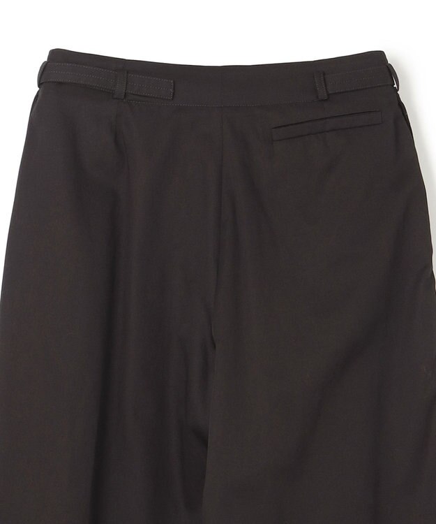 JOSEPH ライトコットンサテン　ワイドストレートトラウザーズ Black