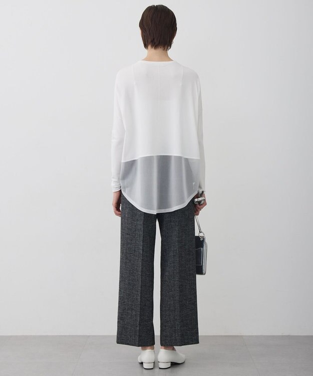 ICB 【先行予約】 ヴィスコースワイド シアーコンビプルオーバー オフホワイト