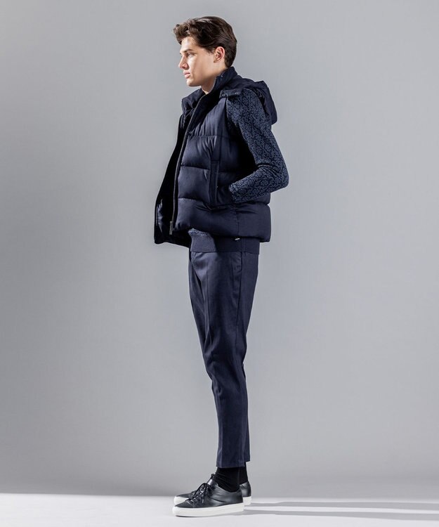 JOSEPH HOMME コマスウェード　ダウンベスト ネイビー系