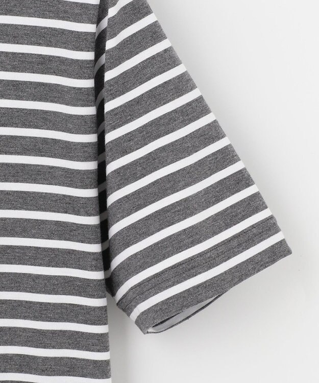 JOSEPH ABBOUD MOUNTAIN 【UNISEX】ギザンティ天竺ボーダー Tシャツ グレー系2