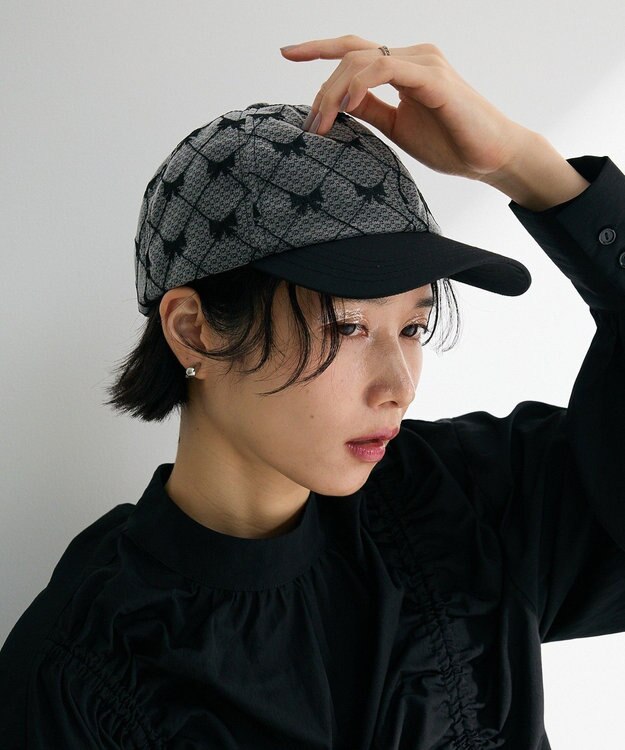 Green Parks ・ＴＯＲＣＨ　リボンジャカードキャップ Black