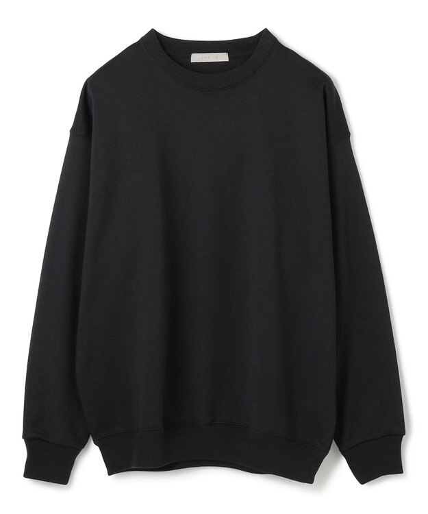 UNFILO MENS ナイロン裏毛 クルーネック ブラック