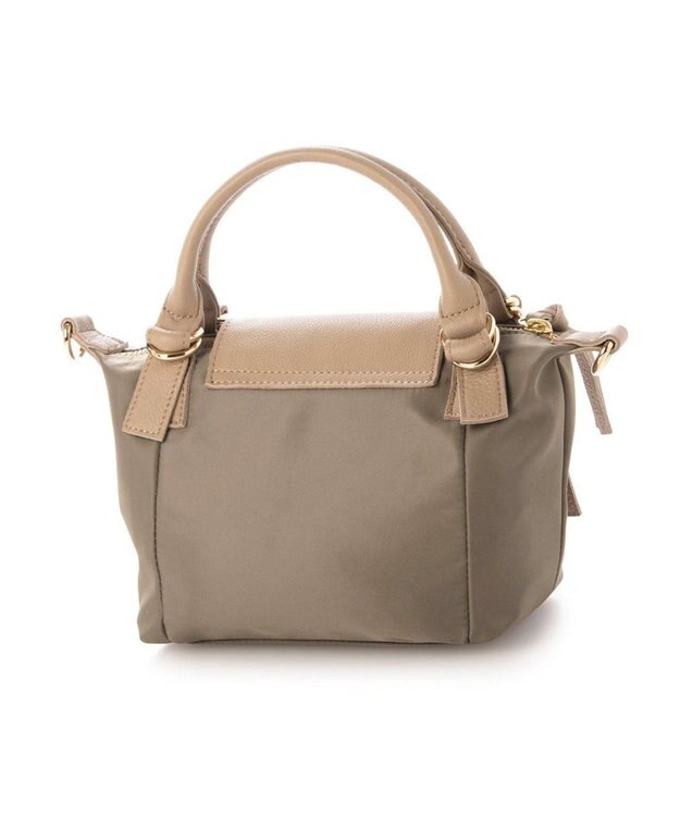 UNBILLION ペルケ perche / ナイロン×牛革かぶせジェムストーン2wayショルダーバッグ オーク