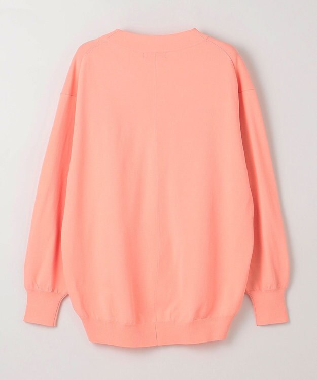 ANY SIS 【洗える】Ｖネック カーディガン サーモンピンク