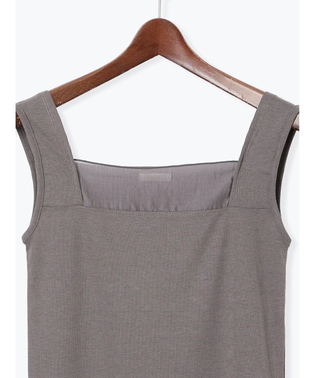 Te chichi シアー切替タンクトップ グレー