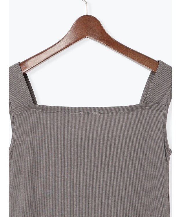 Te chichi シアー切替タンクトップ グレー