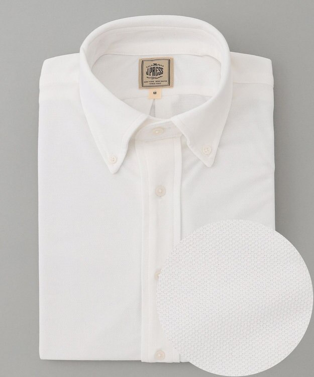 J.PRESS MEN 【WEB・一部店舗限定】コットンポリエステル ファンクションシャツ / B.D. ホワイト系