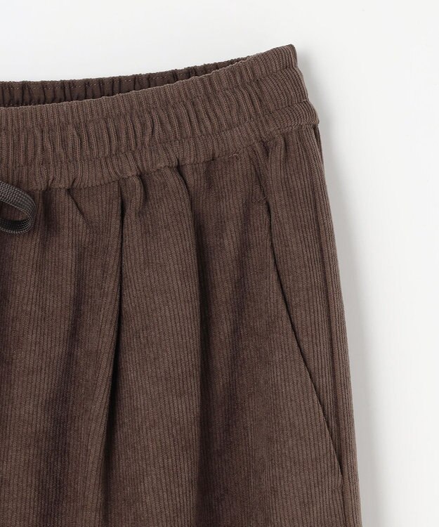 ANY コーデュロイタックバギーパンツ ブラウン