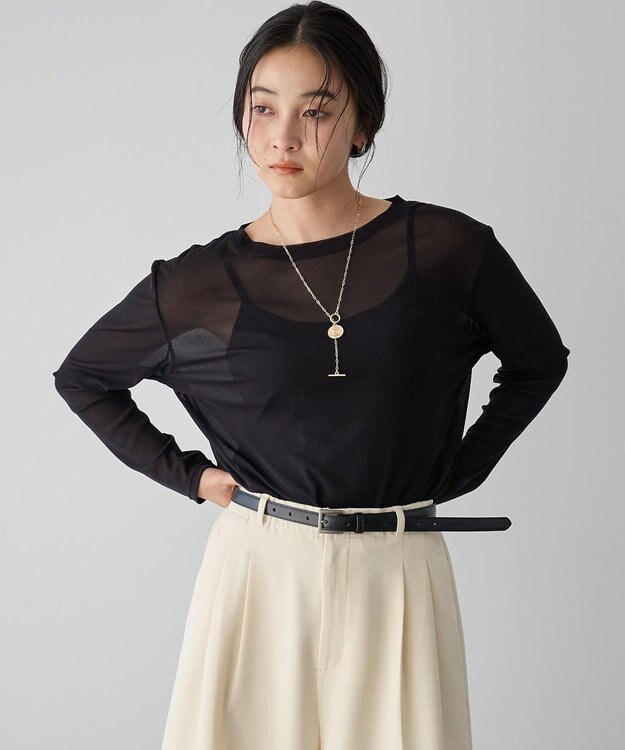 YECCA VECCA クルーネックシアートップス Off White